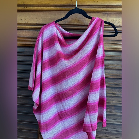 Happy Sheep Pink Metalic stripes one Shoulder Size L Missoni Vibes 479 euros - Picture 4 of 6